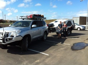 Brett with this Toyota Prada and Tvan Trailer